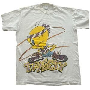 Vtg 90’s 1994 Bandit Tweety Tee Warner Bros College Ware USA Hip Hop Dance XL